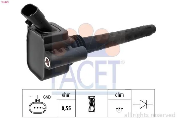 Tändspole FACET 9.6449