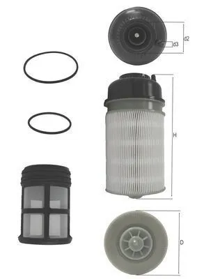 Bränslefilter MAHLE KX 602KIT