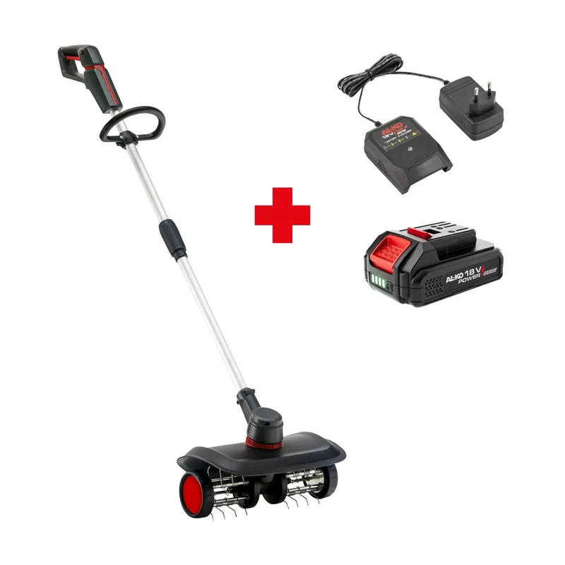 AL-KO ARD 1835 Comfort Mossrivare med batteri och laddare