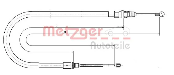 Handbromsvajer METZGER 10.6224