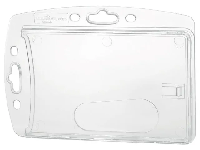 ID-korthållare DURABLE 890519, HxB: 5,4 x 8,7 cm, transparent, 10-pack