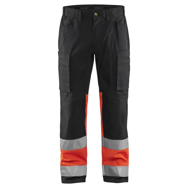 VARSELBYXA 1551 1811 STRETCH SVART/VARSELRÖD D84 | Beijerbygg Byggmaterial