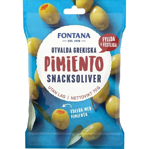Fontana Pimiento Snacksoliver 70g