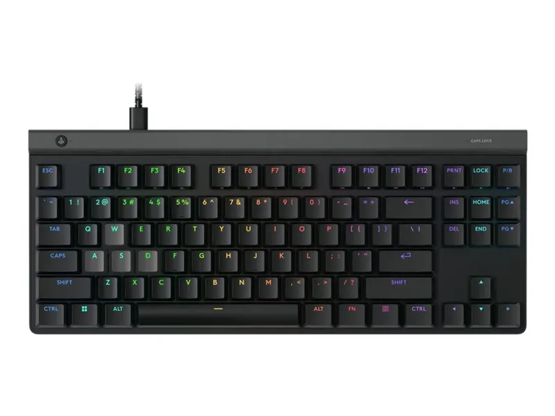 Logitech G G515 RAPID – Tangentbord – låg profil, analog – TKL – bakgrundsbelyst – USB – QWERTY – Dansk/Norsk/Svensk/Finsk – svart