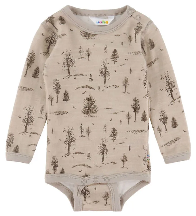 Joha Body l/ä - Ull/Viskos - Beige m. Träd