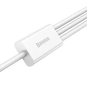Baseus Superior Series USB to micro USB / USB-C / Lightning 3.5A 1.2m (white)