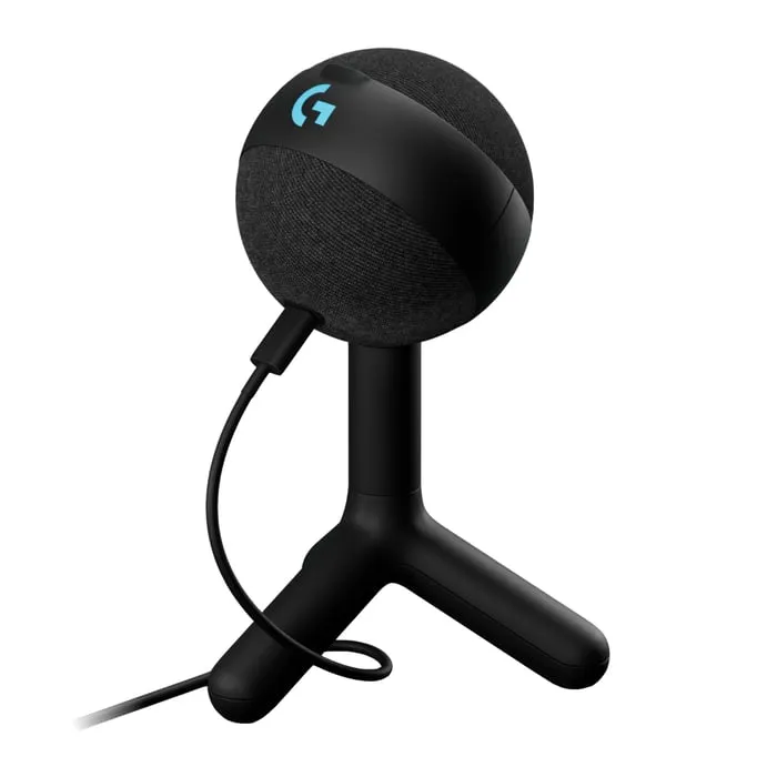 Logitech G – Yeti Orb RGB-spelmikrofon med LIGHTSYNC, svart