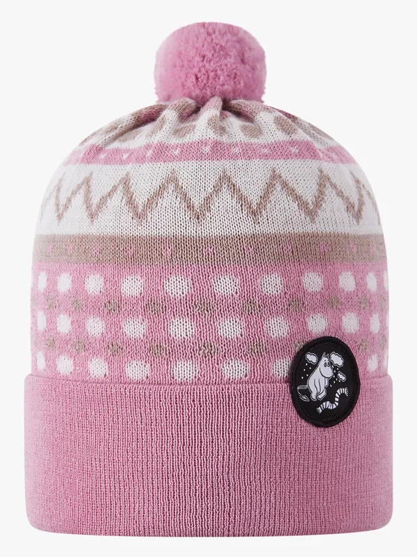 Reima Moomin Flinga Mössa Merinomix, Grey Pink, 44-46