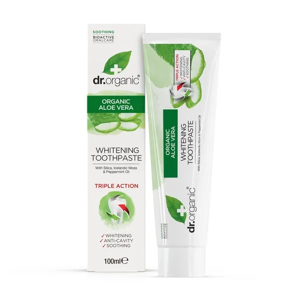 Dr Organic Aloe Vera Tandkräm , 100 ml