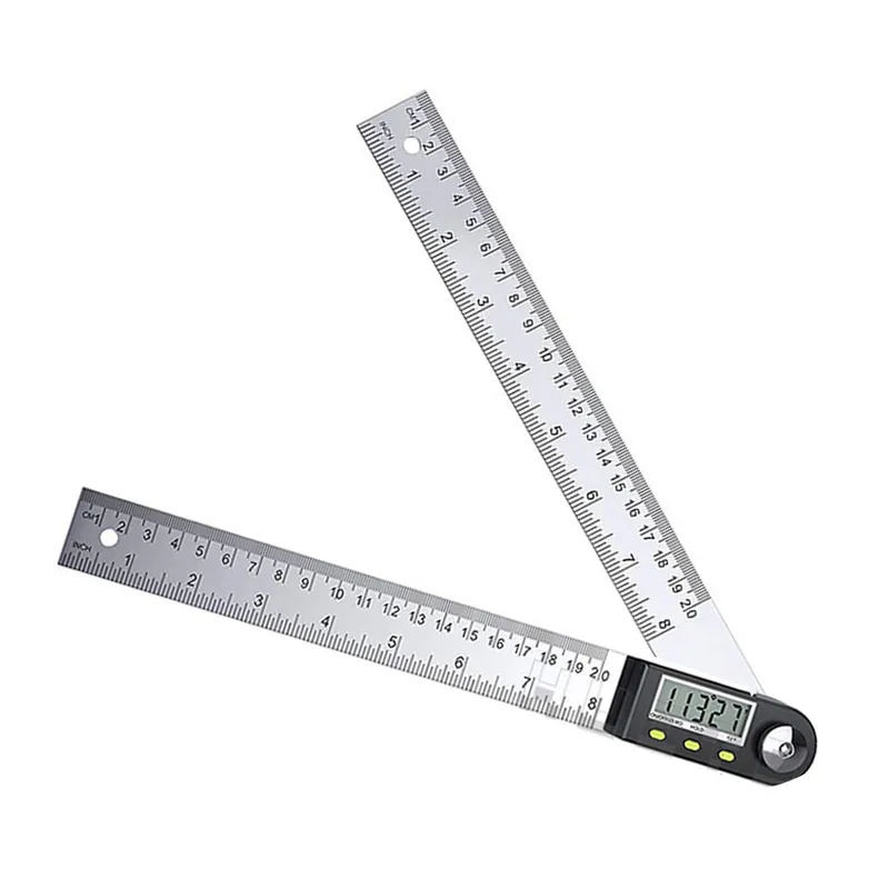 Digital vinkelmätare gradskiva 200 mm Multifunktionell digital display vinkelmätare linjal för