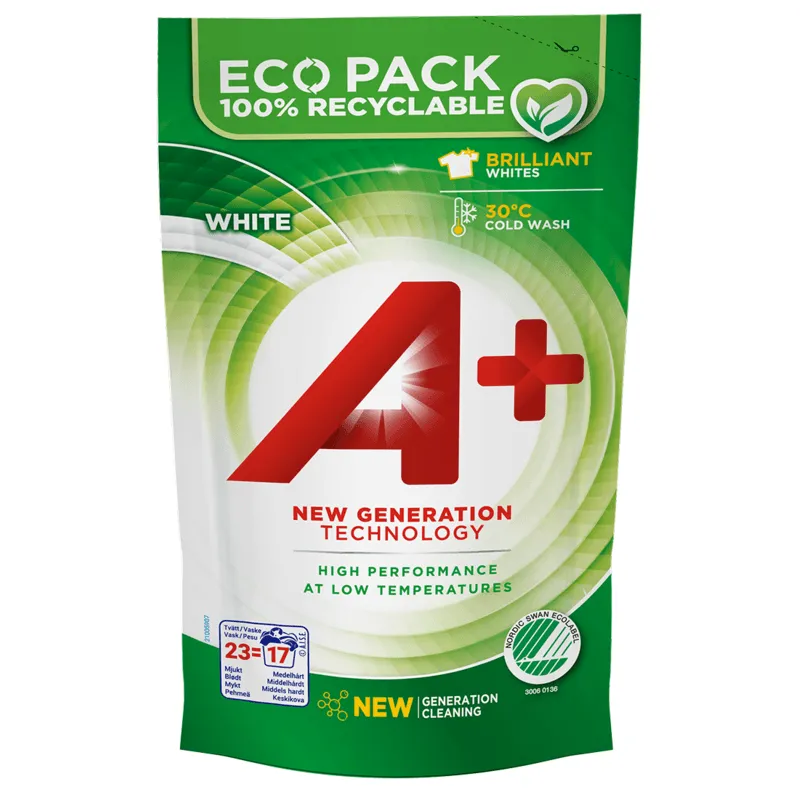 A+ White Flytande Tvättmedel Refill 920ml