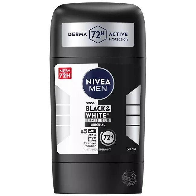 NIVEA Black & White Anti-Perspirant Stick 50 ml