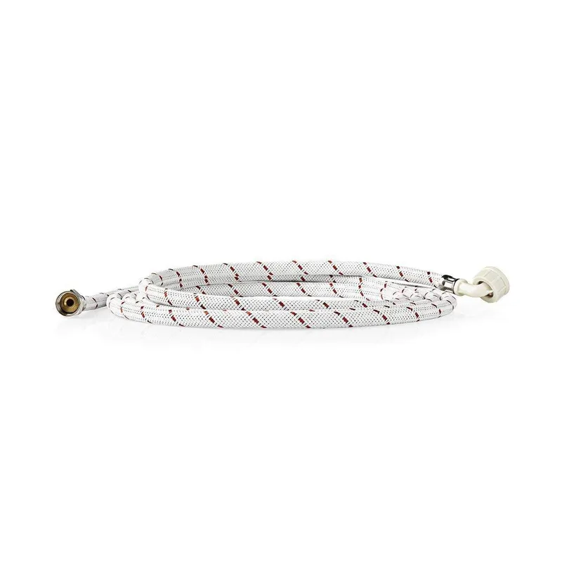 Inloppsslang nylon | 1/2” | 3/4” | 10 Bar | 90 °C | 4.00 m | Användning: Maträtt / Tvättmaskin | Nylon | Röd / Vit