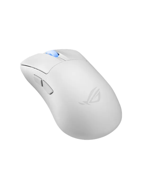 ASUS ROG Keris II Ace - 4K Wireless - Gamingmus - Optic - 5 knappar - Vit