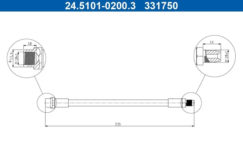 Bromsslang ATE 24.5101-0200.3