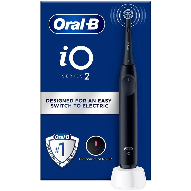 Oral-B iO2 Night Black eltandborste / elektrisk tandborste med trycksensor och timer