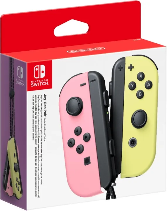Nintendo 10011583 spelkonsoler Rosa, Gul Bluetooth Spelplatta Analog / Digital Nintendo Switch, Nintendo Switch OLED