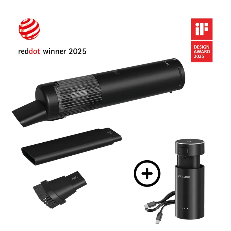 Zwilling XTEND trådlös handdammsugare, startset med batteri
