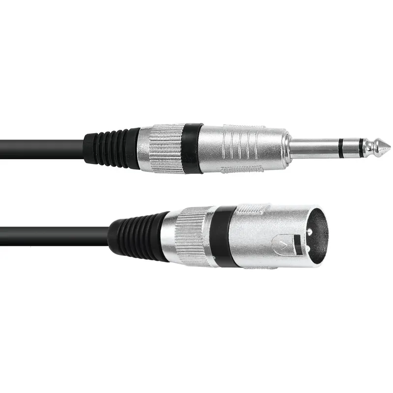 Omnitronic XLR(hane)-jack(stereo)-kabel 5 meter