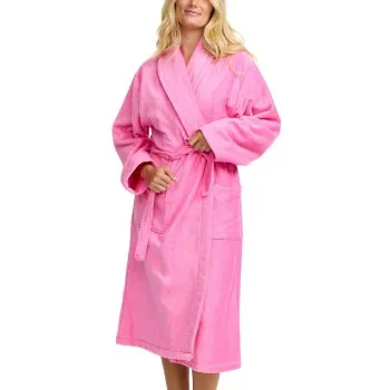 Damella Unisex Torekov Robe Rosa Mönstrad bomull X-Small Dam