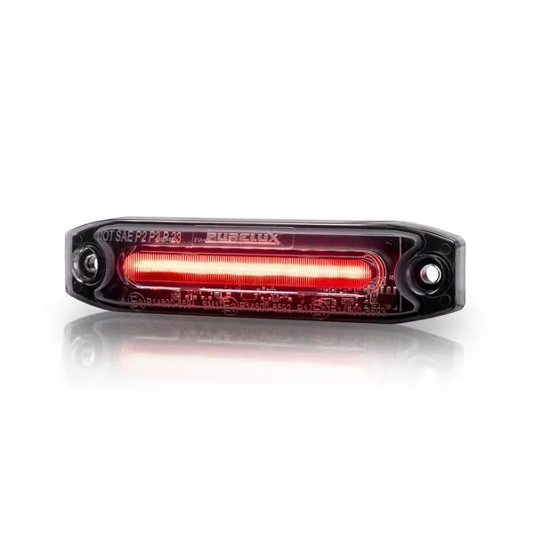 Positionsljus Purelux Spectre 12X Dark – 12/24V / 6W / 102 mm, Röd