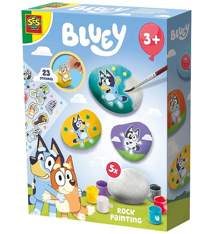 SES Creative Bluey Pysselset Stenmålning