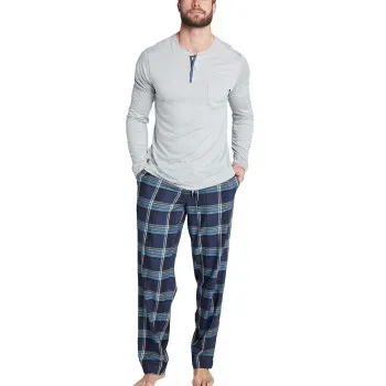 Jockey Pants Woven Blå/Ljusblå Medium Herr
