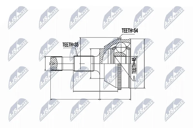 Ledsats, drivaxel NTY NPZ-FT-008