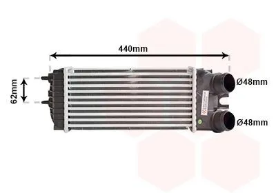 Intercooler VAN WEZEL 09004269