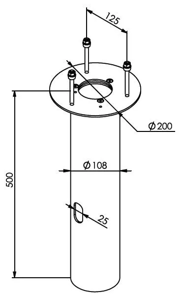 Norlys 1232 Betongfundamentsadapter