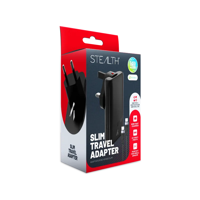 Stealth – Slim Travel Adapter – Switch, OLED, Lite, Switch 2