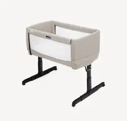 Bedside crib ihopfällbar, Roomie Go – Beige