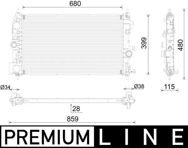 MAHLE CR 1782 000P Kylare