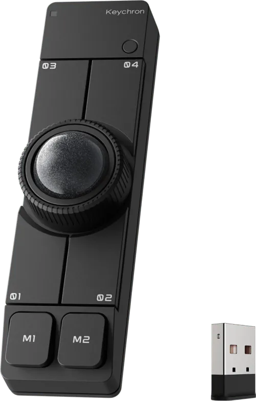 Keychron Nape Pro Rf Wireless + Bluetooth + Usb-c Styrkula Svart