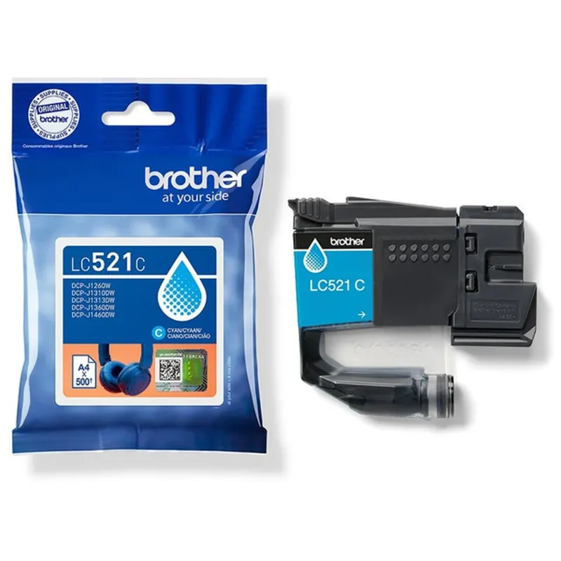 Brother LC521C Brother LC-521 Bläckpatron cyan