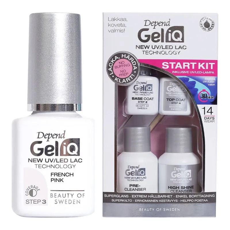Depend Gel Manicure Essentials Set Start Kit, Less But Better & Bordeaux Lips