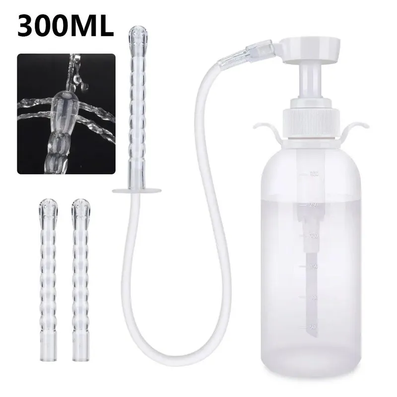 300/600ML Irrigator Cleanser Feminin Hygiene Cleanser Flaska Återanvändbar handhållen rengöringsspruta Feminin Cleanser CN (#9620)