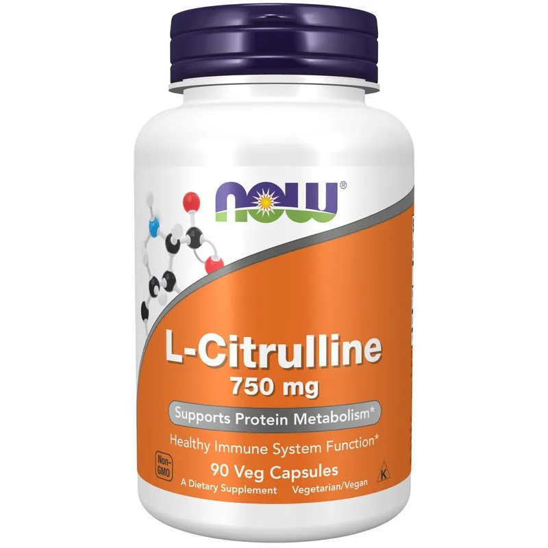 NOW - L-Citrullin, 750 mg kapslar