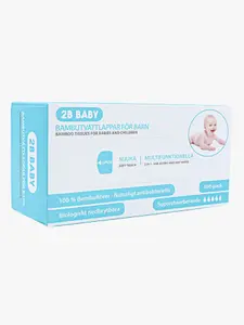 2B Baby Bambutvättlappar 100-pack