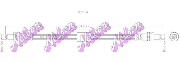 Bromsslang KAWE H3914