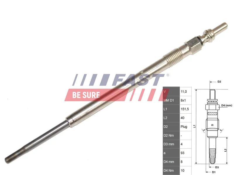 Glödstift FAST FT82706