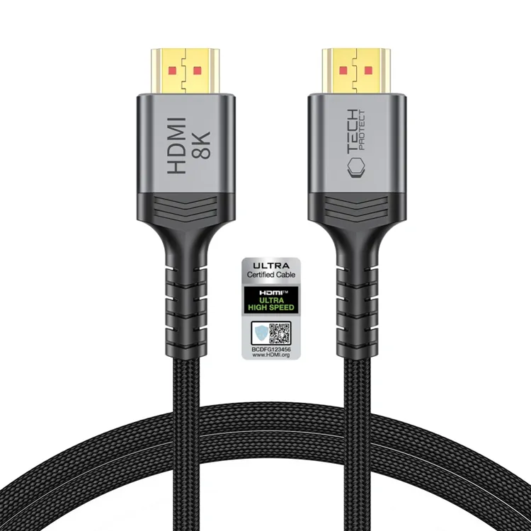 Tech-Protect UltraBoost HDMI 2.1 4K 120HZ / 8K 60HZ 100cm Cable - Black
