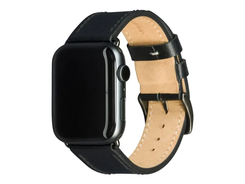 dbramante1928 Copenhagen – KlocKräm för smart klocka – rymdgrå/svart – för Apple Watch Hermès Series 9, SE 3, Series 10, Series 11, Series 9, Ultra 2, Ultra 3