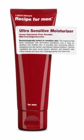 Recipe For Men Ultra Sensitive Facial Moisturizer