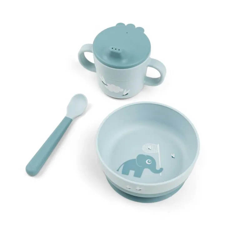 Done by deer Elphee foodie first meal servisset 3 delar Blue
