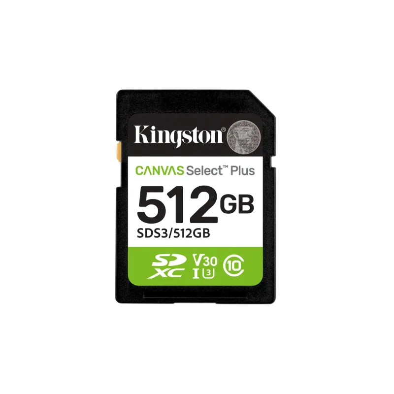 Kingston Canvas Select Plus Gen3 SDXC - 150MB/s - 512GB