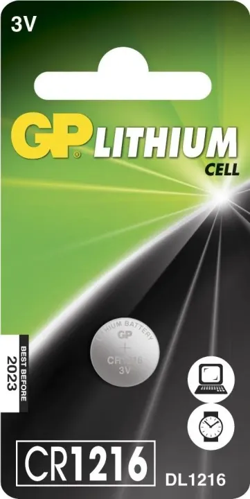 GP Lithium Coin battery x CR1216 - Li