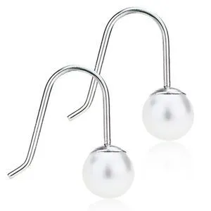 Blomdahl Natural Titanium Mini Pendant 6 mm Pearl White