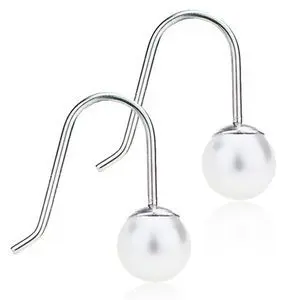 Blomdahl Natural Titanium Mini Pendant 6 mm Pearl White