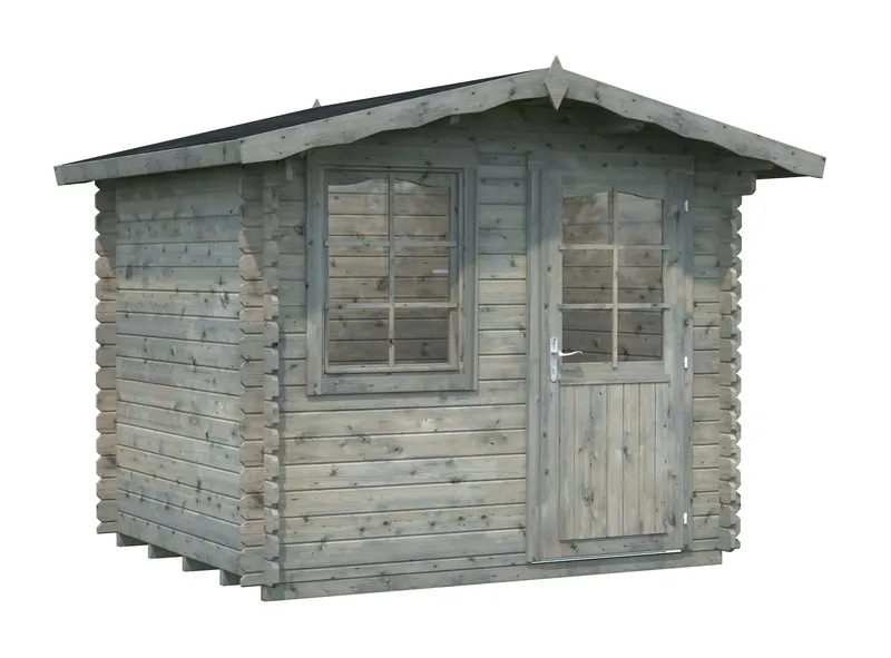Palmako Emma Stuga 4,8 m²/inv. 4,6 m², grå impregnerad